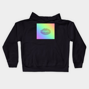 Rainbow Lipstick Kids Hoodie